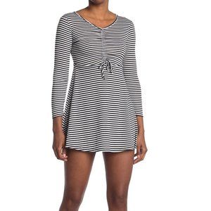 NWOT - VELVET TORCH Ruched Front Skater Rib Dress